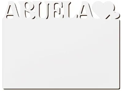 fotopanel abuelos de madera personalizado con foto o logo
