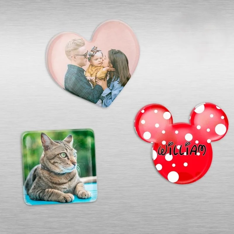 Imanes metacrilatos personalizado con foto o logo